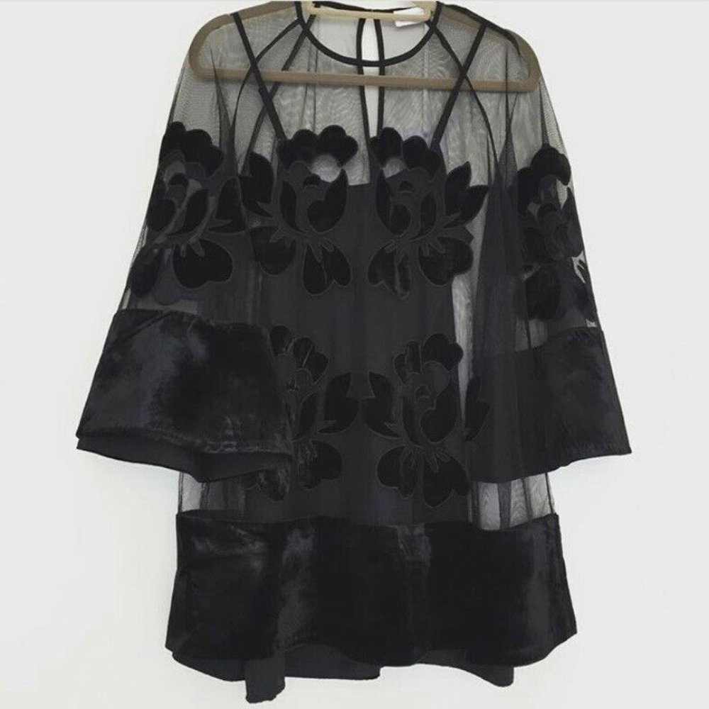 Alice McCALL Sheer Bell Sleeve Dress - Picture 3 of 4